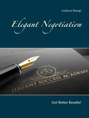 cover image of Elegant Negotiation